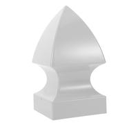 Gadpiparty Gothic PVC Fence Post Cover Caps Weather-Resistant Handrail End Protectors for Outdoor Stair Railings Dark Gray Railing Accessories for Fence and Deck Enhancements