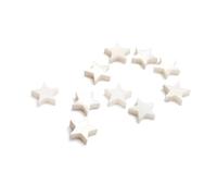 Gadpiparty Guitar Dot Inlays 10 Pcs Pack Star Shape White Fretboard Markers Seashell Easy to Mount and Remove for Guitar Bass Decorations