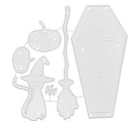 Gadpiparty Halloween Pumpkin Cross Carbon Steel Cutting Die Stencil for DIY Craft Making Durable High Carbon Steel Embossing Mold with Precise Edges Safe and Sturdy Template for Scrapbooking