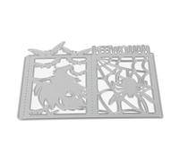 Gadpiparty Halloween Witch Lantern Metal Cutting Die DIY Embossing Stencil for Scrapbooking Card Making and Halloween Decorations for Creative Paper Crafts and Album Decor