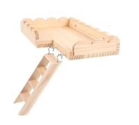 Gadpiparty Hamster Bite-resistant Platform with Climbing Ladder for Small Pets Multi-functional Cage Supply for Climbing Resting and Nest Landscaping Hamster Accessories for Physical and