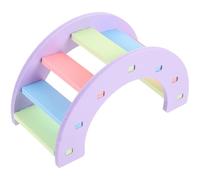 Gadpiparty Hamster Climbing Bridge Plastic Arch Ladder Small Pet Exercise Platform for Cage Decoration Purple Rainbow Bridge for Hamsters and Small Animals
