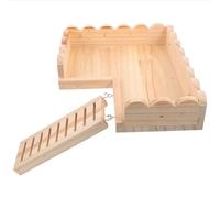 Gadpiparty Hamster Wood Platform Solid Wood Tray for Small Animals Cage Foundation with Easy Storage and Fun Playground Features Suitable for Rats and Guinea Pigs Pet Supplies