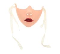Gadpiparty Hand Painted Red Half Face for Women Unique Artistic Design for Halloween Carnival and Cosplay Events Eye Catching Glamour and Versatile Fashion Accessory