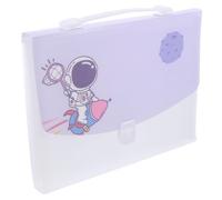Gadpiparty Handheld Accordion Paper File Organizer Portable File Organizer Large Capacity Style Folder Design with Handle for Document Storage in Life and Study Color
