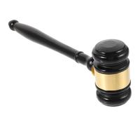 Gadpiparty Handheld Gavel for Lawyers and Judges Comfortable Grip Auction Hammer Wooden Design with Smooth Finish Lightweight and Portable Gavel for Court Use