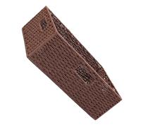 Gadpiparty Handmade Rattan Wicker Storage Basket with Handle in Coffee Colour, Easy to Move and Multifunctional Design, for Clothes and Books Storage on Coffee Table Or Table