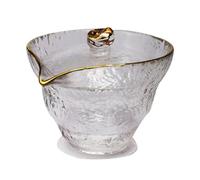 Gadpiparty Handmade Teacup Unique Capacity Decorative Glass Tea Design Cup Golden for Drinking for Kitchen Use