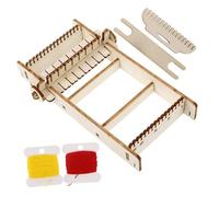 Gadpiparty Handmade Wooden Weaving Loom DIY Craft Tool for Beginners and Teens Portable for Creative Knotting and Knitting Projects Funny Design for Handcraft and Weaving Enthusiasts