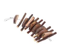 Gadpiparty Hanging Small Pet Chew for Teeth Cleaning Natural Rabbit Bunny Hamster Guinea Pig Teeth Chewing Safe Teether for Rats and Chinchillas Boredom Relief and Dental Care Accessory