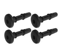 Gadpiparty Headrest Tube Cap Black Plastic Round Head 2 Pairs Reduces Vibrations for Vehicle Headrest Guide Tube Replacement