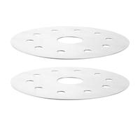 Gadpiparty Heat Diffuser High Heat Conductivity Stainless Steel Induction Adapter 2pcs Cooktop Converter Disk Compatible with Wide Range of Cookware for Home Cooking