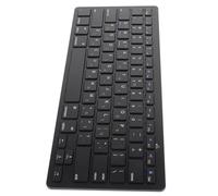 Gadpiparty Hebrew Computer Keyboard Ultra Thin Low Noise Portable Full Size Office Keyboard Black