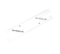 Gadpiparty High Precision Navigation Parallel Ruler with Clear Acrylic Scales Durable Drafting Tool for Accurate Chart Measurements Pull Mechanism for Easy Use Sailing Coastal Piloting and