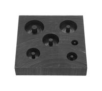 Gadpiparty High Purity Graphite Mold for Jewelry Making with 6-Slots Square Design, Wear Resistant Black Graphite Casting Mold Suitable for Silver and Gold Refining