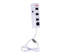 Gadpiparty High-speed USB Hub Adapter with Cable Plug and Play Multi-port USB Extension for Laptop and Desktop Backward Compatible Compact and Portable for Home Office Use Random Color