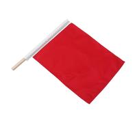 Gadpiparty High Visibility Red Soccer Referee Flag on Stick, Lightweight Ergonomic Pole, Cloth and Plastic Material, Multifunctional Use for Road Transport and Pedestrian Crossing Safety