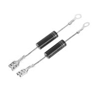 Gadpiparty High Voltage Diodes Metal Material 2pcs Unidirectional Rectifier Kit Stable Current Output Microwave Oven Accessory Suitable for Electronic Devices and Lamps