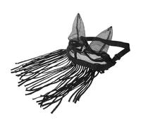 Gadpiparty Horse Fly with Ears Medium Size, Breathable Mesh Full Face Horse Flymask with Soft Skin-Friendly Material and Detachable Fringe for Equine Fly