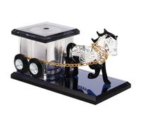 Gadpiparty Horse, Home Crystal Perfume Carriage Elegant Holder for Black Glass Ornament with European Style and Noble Taste Color Decor and Living Room Lovers and Parents