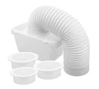 Gadpiparty Indoor Dryer Vent Hose Connector Kit for Drum Dryers, Plastic Material with Condensate Collector and Lint Trap, Easy Cleaning and Versatile Use for Home Laundry