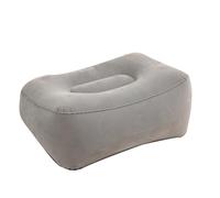 Gadpiparty Inflatable Airplane Foot Rest Pillow Gray Travel Cushion for Comfort During Flights and Train Rides Improves Reduces Leg Swelling for Long Sitting Hours