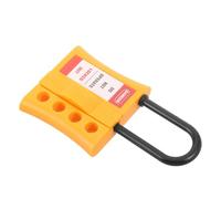 Gadpiparty Insulated Nylon Lockout 4-Hole Safety Lock for Electrical Hazard Non-Conductive Plastic Lockout Lock with 6mm Keyholes for Circuit