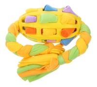 Gadpiparty Interactive Snuffle Ball Dog with Rope, Slow Feeder Treat Dispenser for Foraging and Enrichment, Sturdy Food Puzzle Ball for Active Dogs and Puppy Training