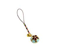 Gadpiparty Japanese Bell Pendant Hollow Cherry Blossom Copper Hanging Cord