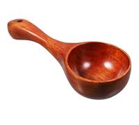 Gadpiparty Japanese Style Wooden Handle Water Ladle Multipurpose Water Scoop for Bathing and Kitchen Use Nanmu Wood Large Lacquered Spoon Portable Wooden Ladle for and Restaurant