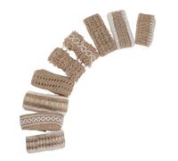Gadpiparty Jute Burlap Lace Ribbon Can Be Shaped and Arranged 2.2 Yards X 1.7 Inch 9 Rolls Rustic Decorative Ribbon for Event Planning and Floral Arrangements Crafts