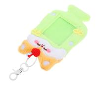 Gadpiparty Kawaii Green Fox Photocard Holder Keychain Transparent Hollowout Cute Cartoon Animal Badge Protector Sleeve for Kpop Id Credit Cards with Construction