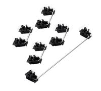 Gadpiparty Key Stabilizer 6.25u 2u Abs Material Easy to Install Fixing on Positioning Plate for Mechanical Keyboard Space Bar Compatible with 60% 87% 104% Layouts Black