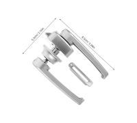 Gadpiparty Keyless Rv Toilet Door Lock Compact Space-Saving Privacy Handle for Camper Bathroom and Trailer Entry Easy Install Rv Door Knob Replacement for Travel Trailer Security