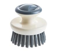 Gadpiparty Kitchen Dish Scrubber Brush with Handle, Grey Plastic Bristle Scrubber for Sink and Stove, Eco-Friendly Multi-Use Cleaning Brush for Pots and Vegetables