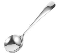 Gadpiparty Kitchen Stainless Steel Spoon Small Silver Soup Serving Tool 3.5Mm Thick for Foods