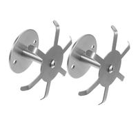 Gadpiparty Kitchen Utensil Hanger 2pcs Heavy Duty 360 Degree Rotating Under Cabinet Hooks Stainless Steel Six-Claw for Bags Kitchenware and Hanging Storage