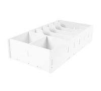 Gadpiparty Large 7-Compartment Cash Drawer Tray Coin Storage Box with Bill Dividers, Multi-Grid Money Organizer for Office and Retail Use, Portable Currency Till Replacement Storage Stand