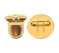 Gadpiparty Large Gold Purse Lock Clasp for Handbag Making, Thumb Tuck Lock Closure DIY Bag Hardware Accessories for Anti-Theft Purse and Wallet Craft Projects