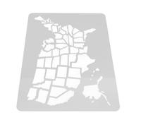 Gadpiparty Large Plastic Painting Template for Wall Decoration and Homes, American Map Stencil with Enhanced Durability and Not Easy to Crack, Unique Design Art Craft Stencil for DIY Spray