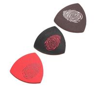 Gadpiparty Leather Ukulele Picks Set 3 Pcs Sturdy and Practical Plectrums that Sound Quality Color for Professional and Creative Musical Instrument Supplies