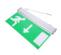 Gadpiparty LED Emergency Evacuation Guidance Sign Plate Practical Wall Installation with 3.6v 2600mah Nickel-Chromium Battery Aluminum and Acrylic for School and Public Place Safety