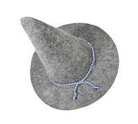 Gadpiparty Lightweight Grey Scarecrow Hat Floppy Straw Halloween Costume Accessory for Adults and Comfortable Felt Wizard Headwear for Witch and Masquerade Parties