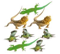 Gadpiparty Lizard Car Stickers Sun-Resistant and Sticks Firmly 3D Adhesive Decals 2 Sets for Scratch Covering and Vehicle Decoration for Car Truck Van