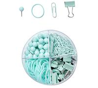 Gadpiparty Macaron Color Office Binder Clips Set Strong Paper Clips with High Clamping Force Multi Function Paper Holders for Business Cards Notes Documents Mint Green Organizer for Desk