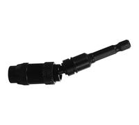 Gadpiparty Magnetic Pivot Drill Bit Holder 6.35mm Hex Quick-Release Extension Rod Black Flexible Rotary Screwdriver Bit Holder for Power Drills and Handheld Drivers