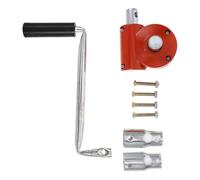 Gadpiparty Manual Greenhouse Film Winding System with Hand Crank Handle Set and Fixed Bracket, Sturdy Aluminum Alloy Construction for Outdoor Garden and Horticultural Settings