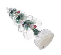 Gadpiparty Medium Tabletop Christmas Tree with LED Lights Frosted Pine Needle Design Battery Operated Glowing Holiday Decoration for Home and Office Cozy Nights