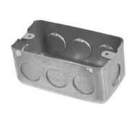 Gadpiparty Metal Electrical Junction Box Heavy Duty American Style Concealed Wall Outlet Box for Safe Indoor Installations and Quick Setup