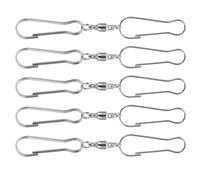 Gadpiparty Metal Sewing Hooks and Eyes Closure Rust-Resistant Fasteners 5pcs Silver Bra Hooks Book Closure Feature for Dresses and Skirts for Sewing Project and Arts Craft